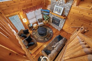 Smart TV, chimenea