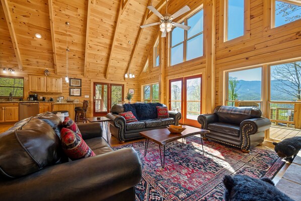 Smart-tv, eldstad och tv-spel