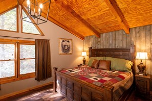 2 bedrooms, iron/ironing board, free WiFi, bed sheets - Authentic Log Cabin close to Pigeon Forge*Fire Pit*Hot Tub (PIGEON FORGE)