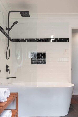 Shower, hair dryer