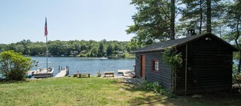 Lakefront Cottage in the Woods w/Sauna Access. Pet-friendly. Abuts State Forest 