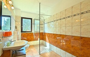 Shower, hair dryer