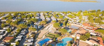 MobileHome Soleia Sea View Mar Estang Siblu Village 4* AC 7 Guests Private Parking Beach Access