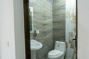 Towels, soap, toilet paper