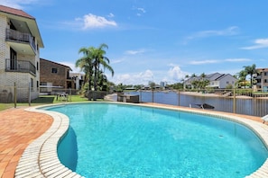 Pool - HACIENDA Apt 3- CANAL VIEWS AND COMFORT (Mooloolaba)