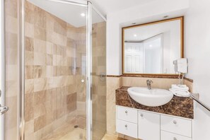 Shower, hair dryer