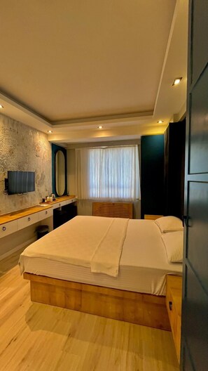 Quarto romântico | Roupas de cama premium, camas Select Comfort, Wi-Fi de cortesia