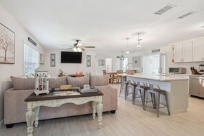 TV, DVD player, books - Bikes, Yard & Fire Pit at Upscale Lecanto Home! (Lecanto)