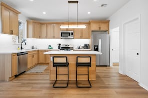 Kitchen - The Bear House - Luxury Big Bear Home | Upper Moonridge + Game Room | Pet Friendly (Big Bear City)