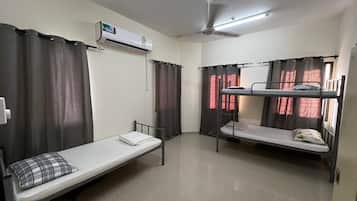 In-room safe, desk, laptop workspace, blackout curtains