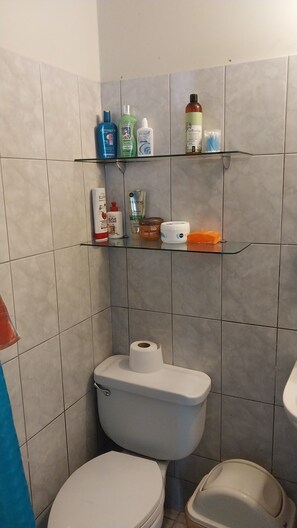 Towels, soap, toilet paper