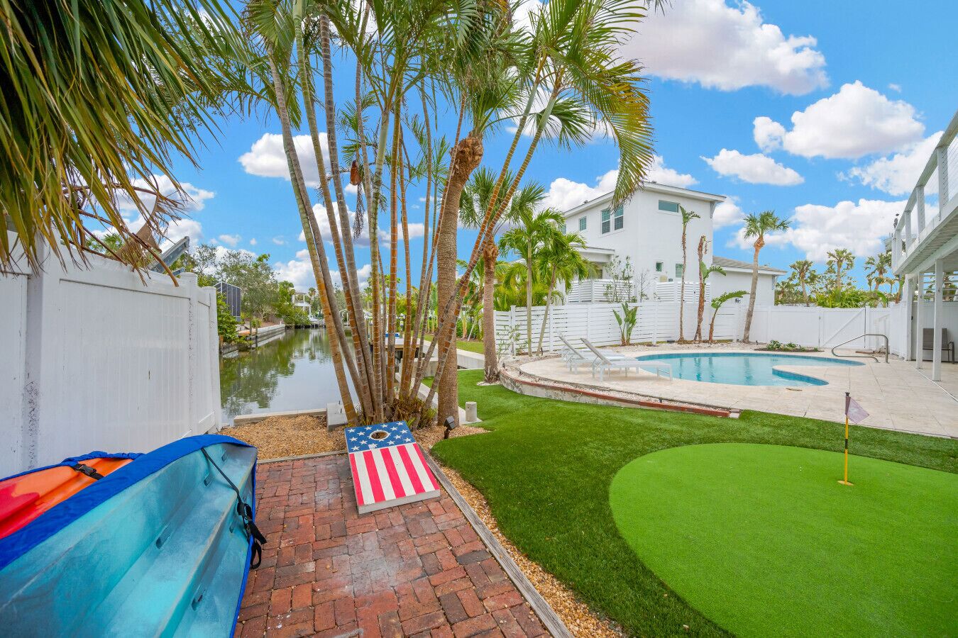 Una piscina riscaldata