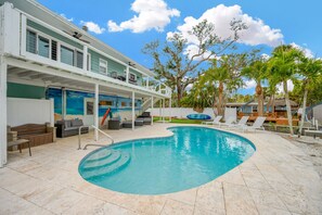 Et oppvarmet basseng