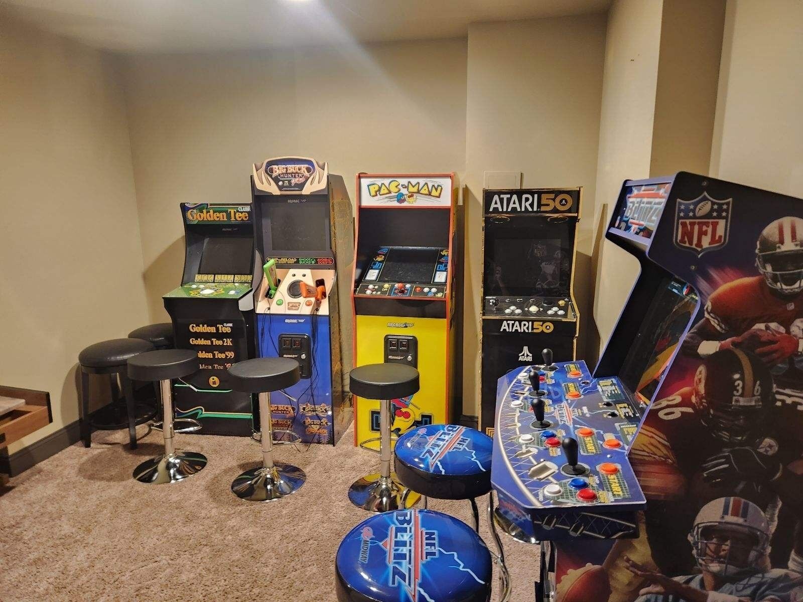 Classic arcade games and skeeball