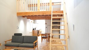 Design House, Non Smoking, Kitchen | Living area | 50-inch flat-screen TV with cable channels - Rikka Fukiya (Takayama)