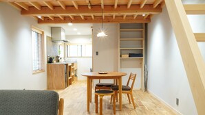 Design House, Non Smoking, Kitchen | Living area | 50-inch flat-screen TV with cable channels - Rikka Fukiya (Takayama)