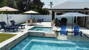 Pool - Pet Friendly, Outdoor Living, Heatable Pool & Spa, Walk To Beach (Miramar Beach)