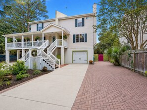 Exterior - Private Courtyard + Walk to Beach, Restaurants & Shops | Quiet North Tybee Retreat | Sleeps 6 (Tybee Island)