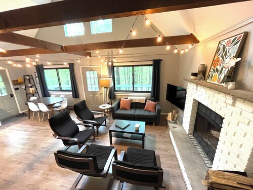 Cozy chalet-style home with fire pit in The Hideout, a five star community.