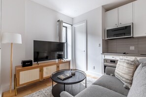 Tv och en stereo