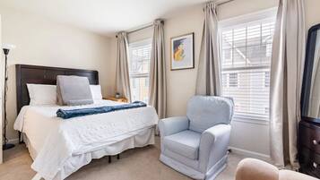 2 bedrooms, iron/ironing board, travel crib, free WiFi