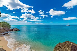Accommodatie ligt op het strand