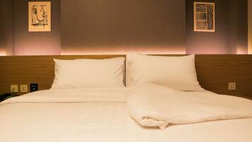 Quarto luxo | 1 quarto, roupas de cama premium, cortinas blackout, Wi-Fi de cortesia