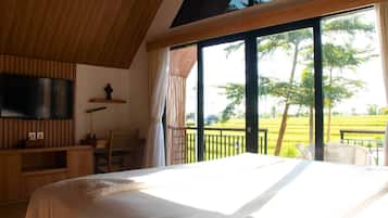 Luxury Double Room, 1 King Bed, Terrace, Garden View | View from room