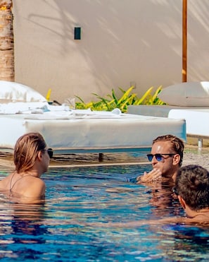 2 outdoor pools, pool umbrellas, sun loungers