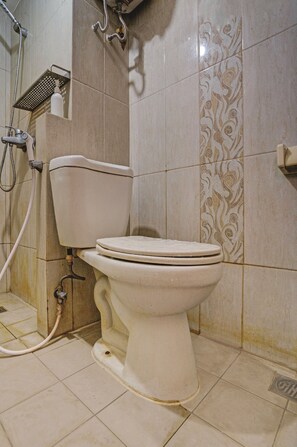 Shower, towels, soap