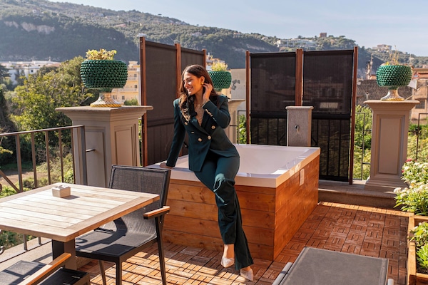 Exclusive-Dreibettzimmer, Whirlpool | Eigener Whirlpool