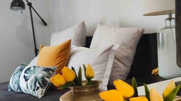 2 bedrooms, desk, iron/ironing board, travel cot