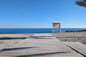 Vlak bij het strand
