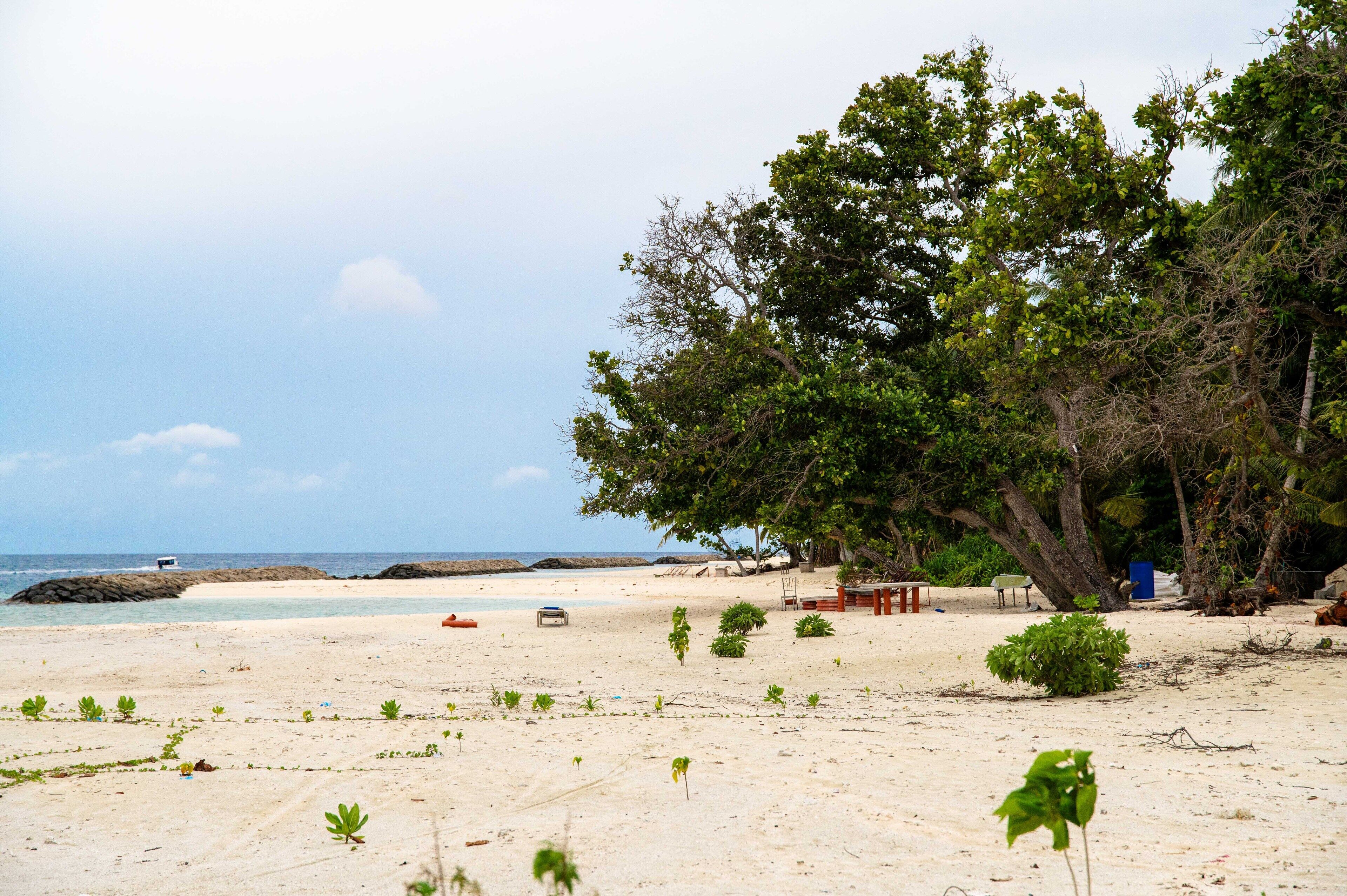 Playa privada en los alrededores, arena blanca