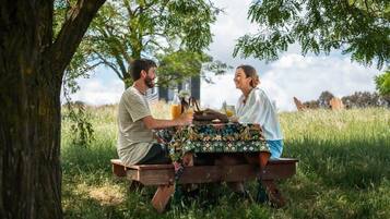 屋外ダイニングエリア