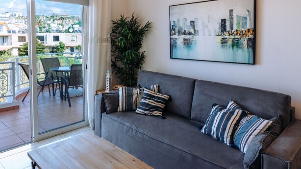 Luxury Apartment | 1 bedroom, in-room safe, blackout drapes, iron/ironing board - Phaedrus Living Harmony Seaview Flat (Paphos)