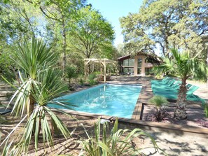 A heated pool