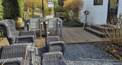 A beautiful vintage chalet with a beautiful garden and plenty of privacy.