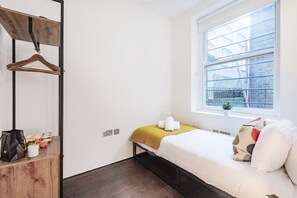 Iron/ironing board, travel cot, free WiFi, bed sheets