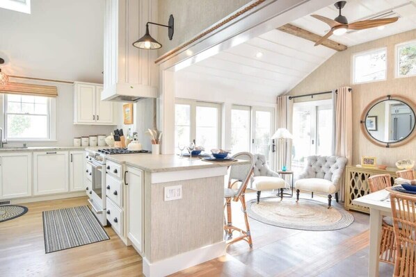 Fridge, microwave, oven, stovetop - Stylish Getaway! Easy walk to Neighborhood Beach! (Harwich)