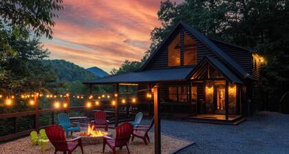Spectacular view, hot tub, 2 fire pits, game room, dog-friendly!