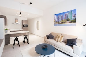 Living area - Origer Apartments (Luxembourg City)