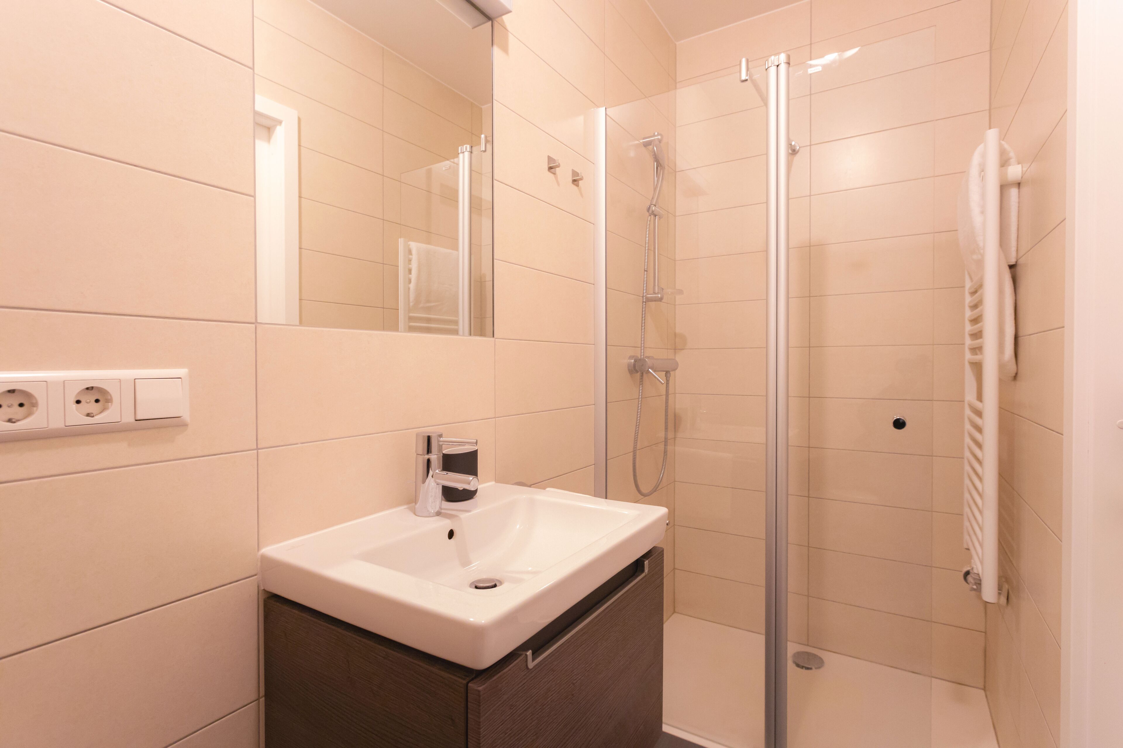 Premium Apartment, 1 Bedroom, Non Smoking, City View | Bathroom | Shower, hair dryer, towels, soap