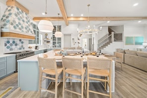 Fridge, microwave, oven, stovetop - "Coastal Haven" - Perfect Vacation Home on West End of Panama City Beach (Panama City Beach)