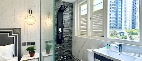 Standard Single Room | Bathroom | Shower, free toiletries, hair dryer, slippers