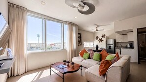 Huoneisto, useita sänkyjä (Sabbia 3402A- 2Bedrooms) | Oleskelualue