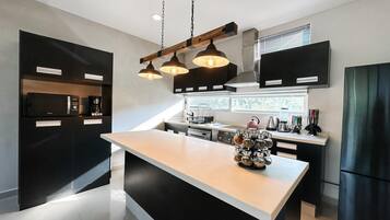 Departamento, varias camas (AZULB15 3 Bedroom Playacar Phase II) | Cocina privada