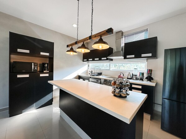 Apartment, Multiple Beds (AZULB15 3 Bedroom Playacar Phase II) | Private kitchen - Azulb15 3 Bedroom Playacar Phase II (Playa del Carmen)