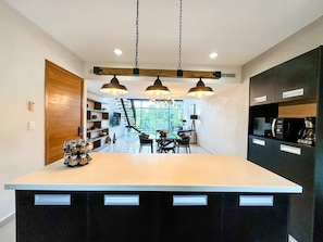 Departamento, varias camas (AZULB15 3 Bedroom Playacar Phase II) | Cocina privada