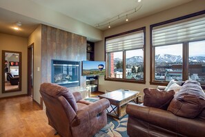 TV, fireplace - H301B | Nice Views | Downtown Luxury Residence | Ski Locker at Base (Steamboat Springs)